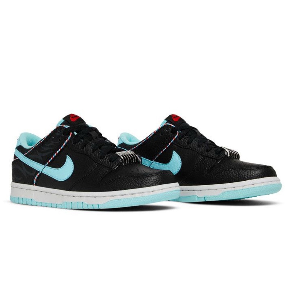 Nike Big Kids Dunk Low SE “ Barber Shop” Blk Size 3.5